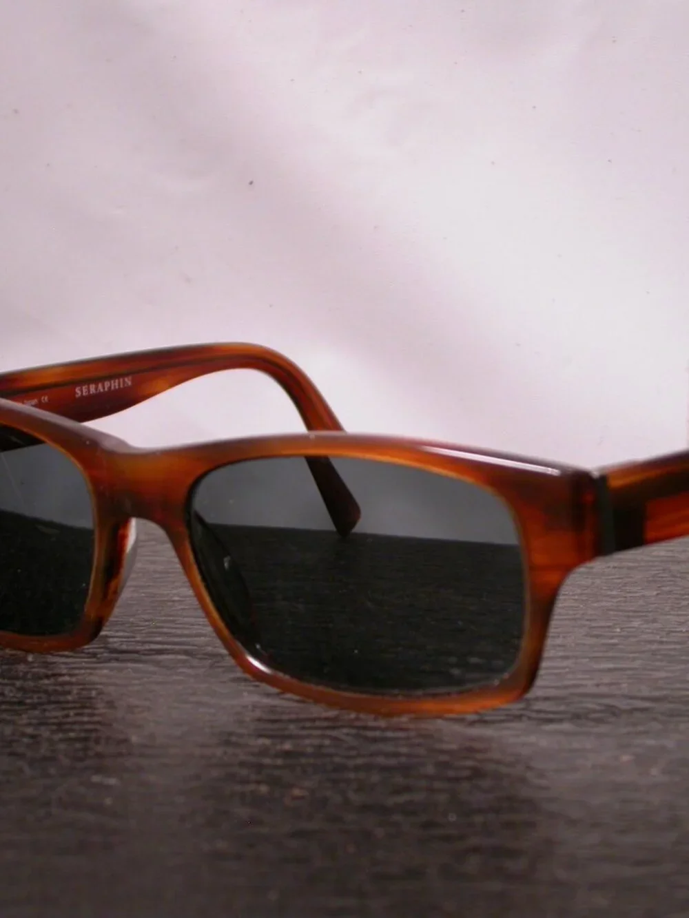 Seraphin Douglas Tortoise Stripe Sunglasses Hand Made in Japan   FRAME ONLY